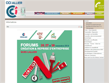 Tablet Screenshot of moulins-vichy.cci.fr